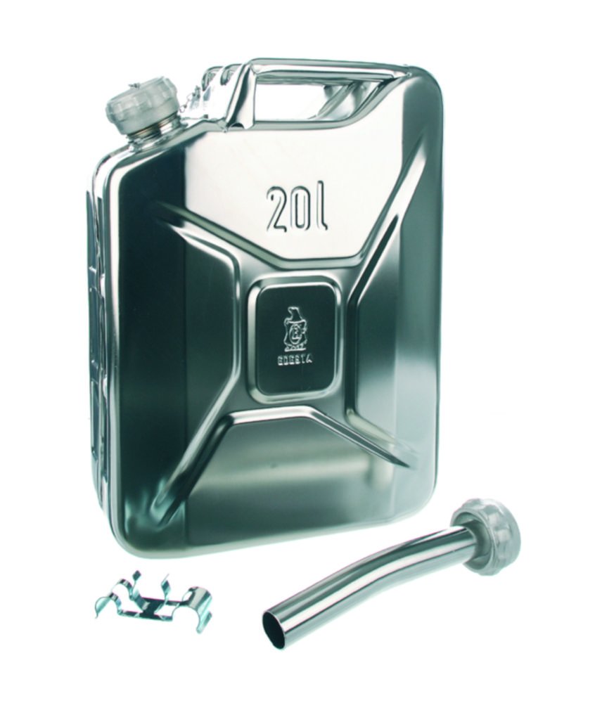 Stainless steel jerrycan | Nominal capacity: 20 l
