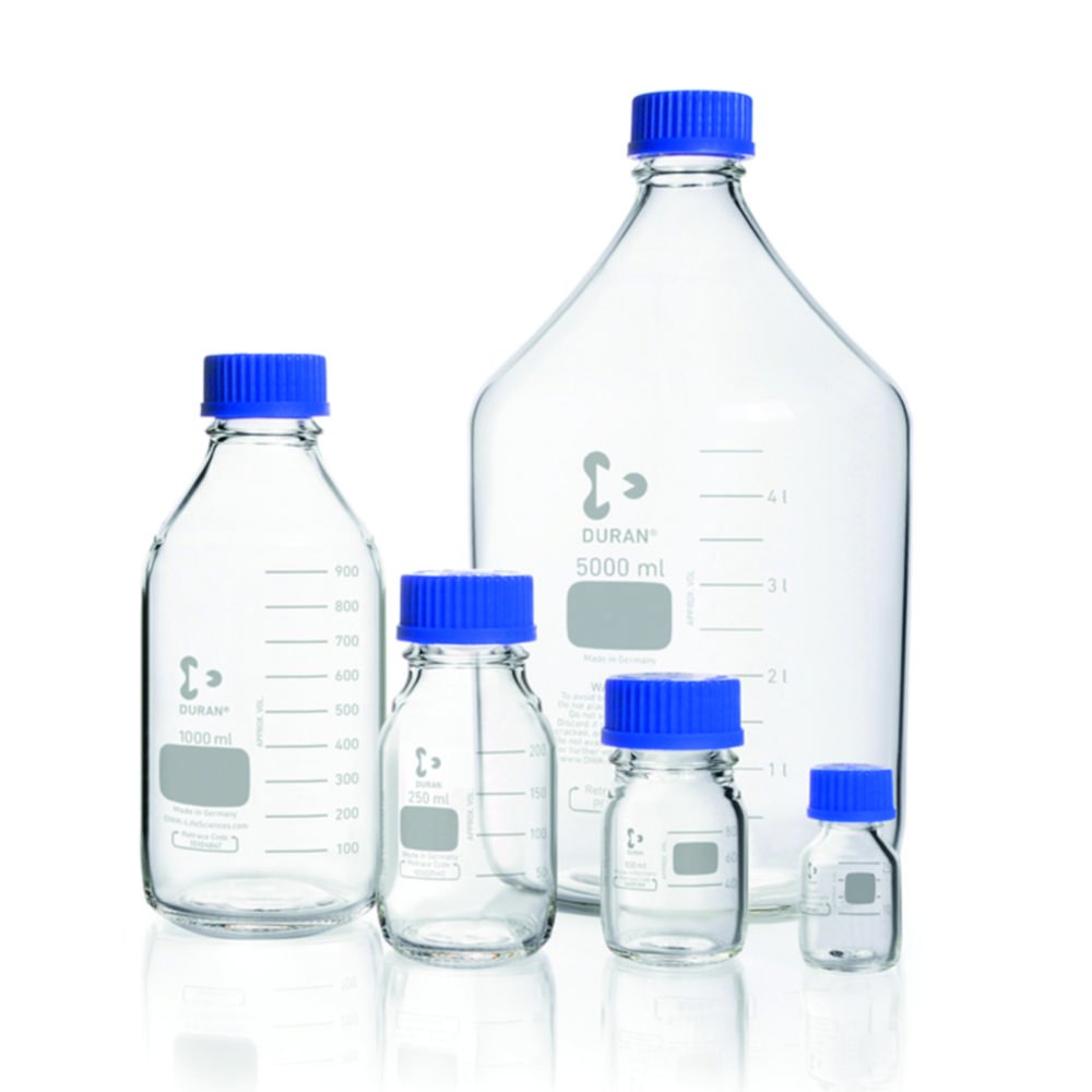 Laboratory bottles, DURAN®, with screw cap | Nominal capacity: 50 ml