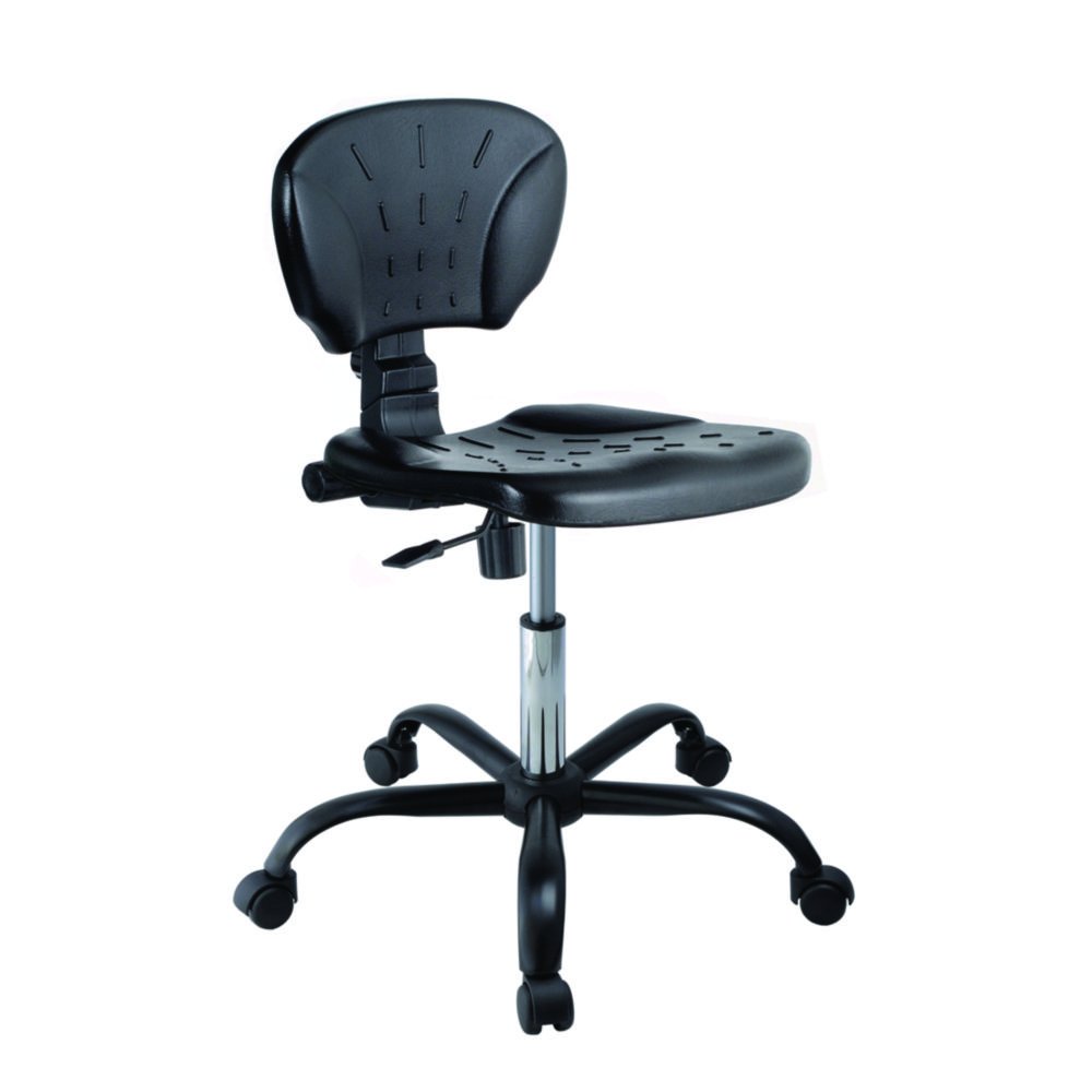LLG-Laboratory chairs, PU foam | Type: Stop-and-go castors