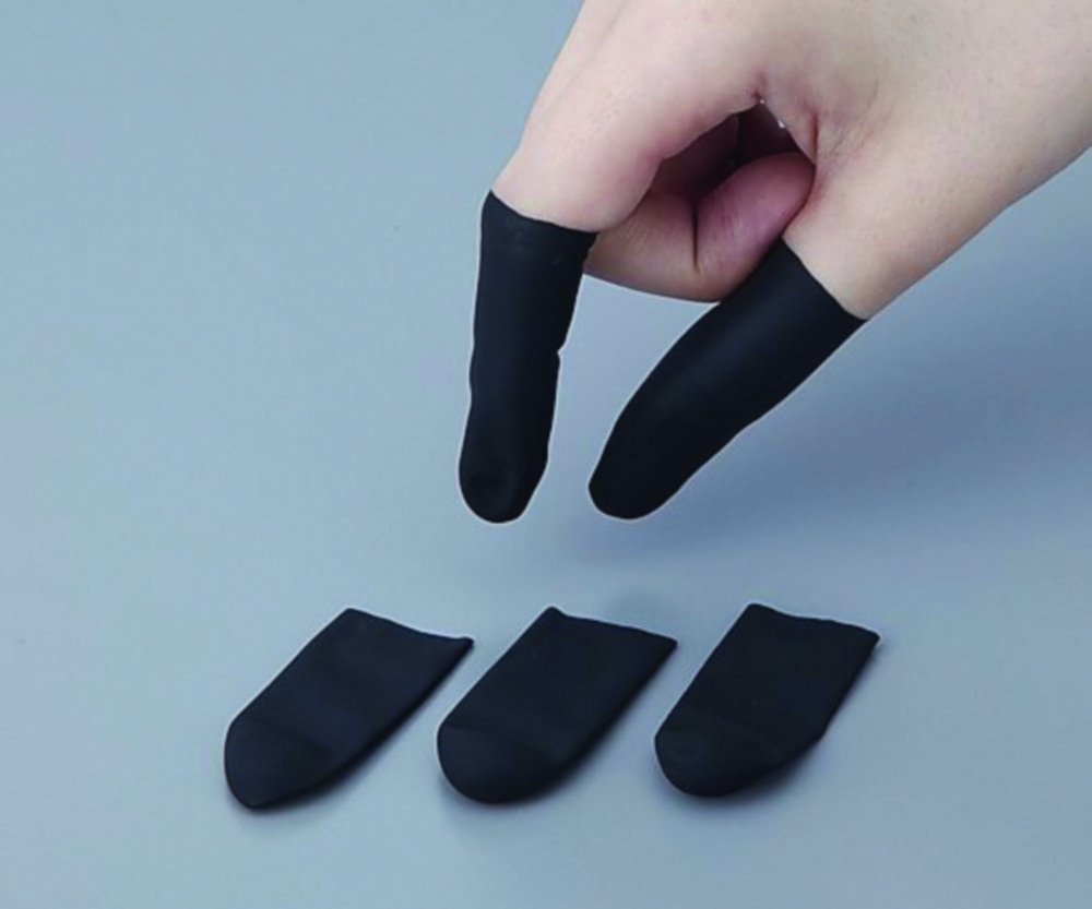 Conductive Finger cots ASPURE, anti-static, latex | Size: L