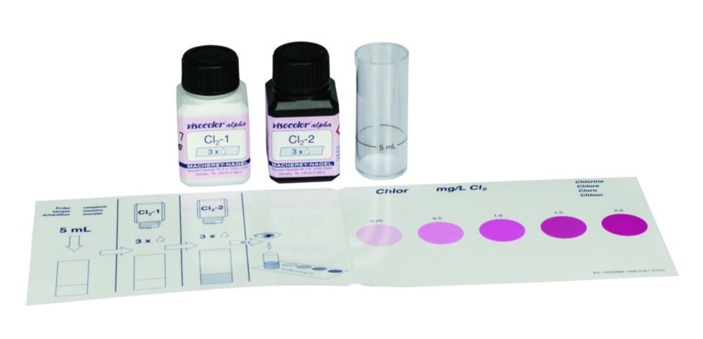 Testkits VISOCOLOR® alpha für Gewässeranalysen | Typ: Chlor
