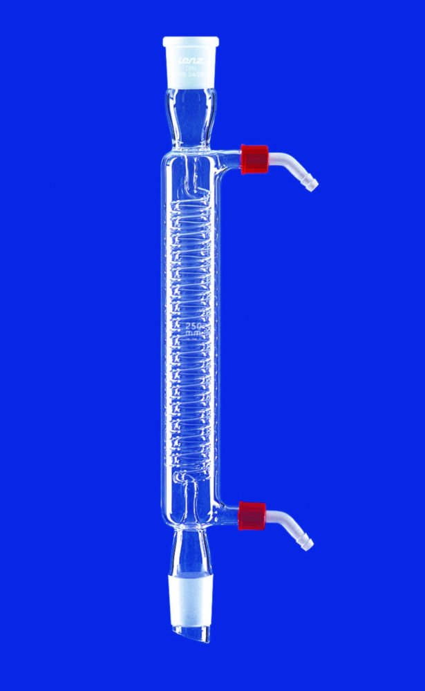 Réfrigérant à serpentin, tube Duran®, olive en PP | Long. utile mm: 250