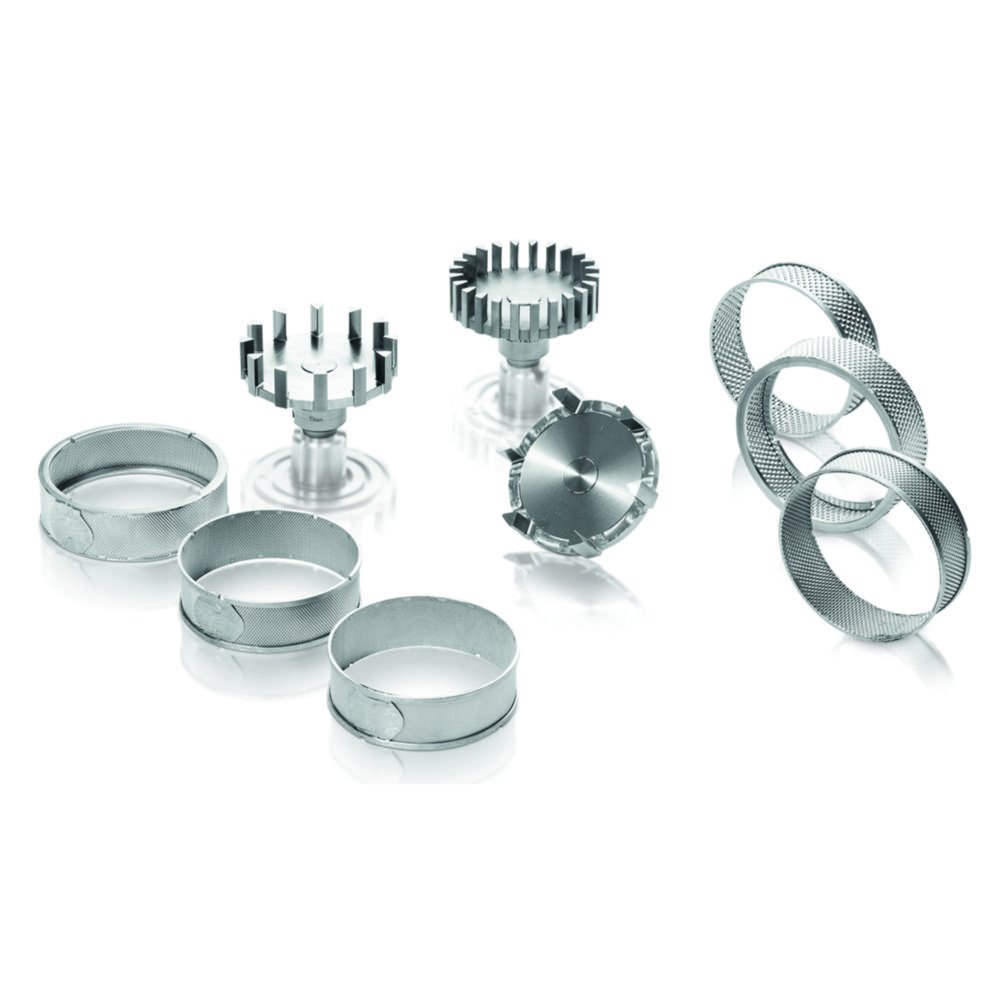 Ring sieves, Titanium | Description: Trapezoidal perforation