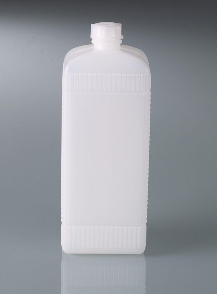 Vierkantflaschen mit Schraubverschluss, HDPE | Nennvolumen: 1000 ml