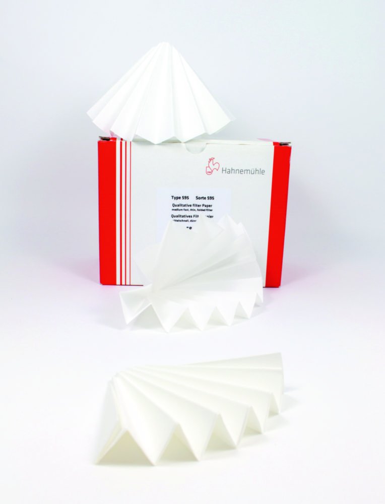Filter paper 595, qualitative, folded filters