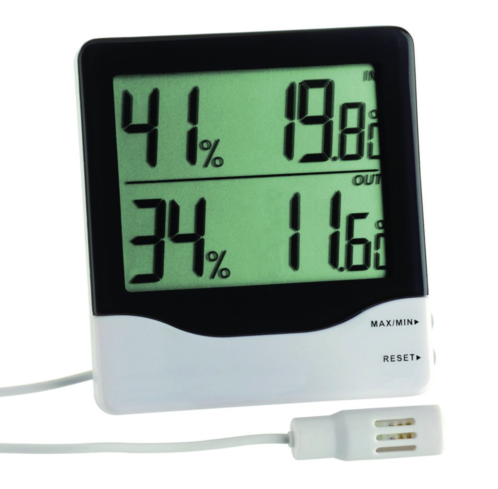 Digital thermo-hygrometer for room and outdoor measurement | Type: Digital thermometer/hygrometer