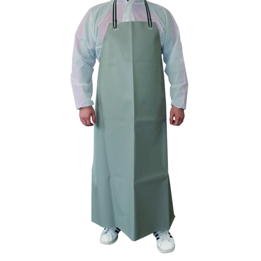 LLG-Working and chemical protective aprons Guttasyn®, PVC/PE, light grey | Colour: Light grey