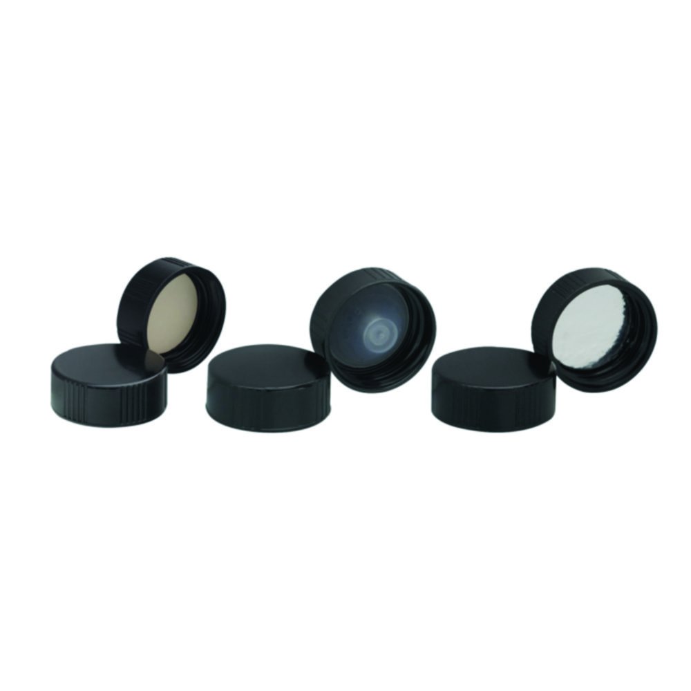 Screw caps for WHEATON Vials®, Phenolic | Colour: Black