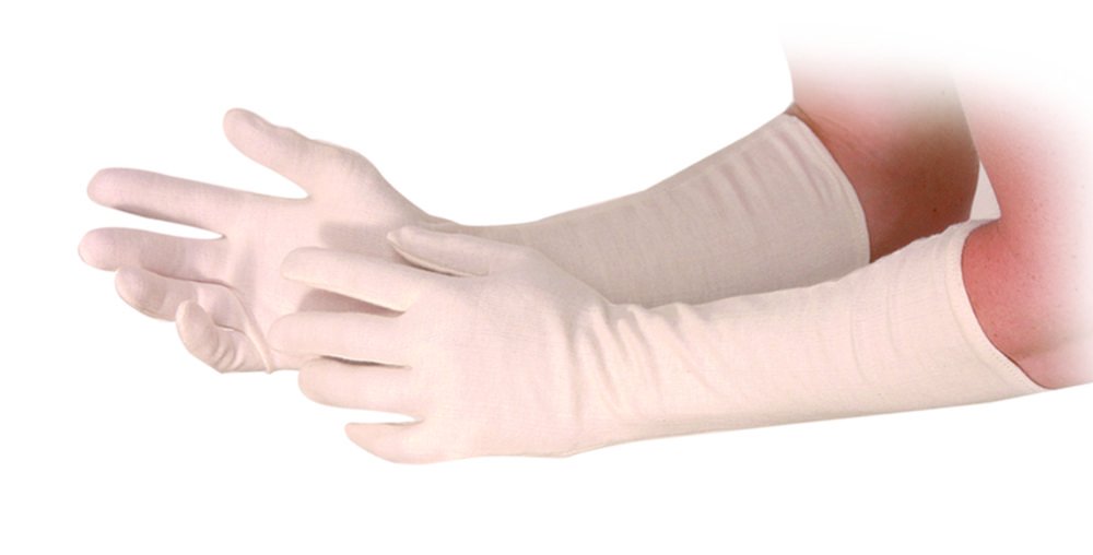 Unterhandschuhe, lang, Baumwolle / Polyester | Handschuhgröße: L