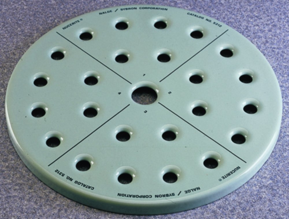 Plaque perforée pour dessiccateur Nalgene™, Type 5312, émail | Ø plaque: 230 mm