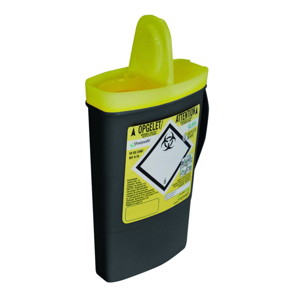 Disposal Container SHARPSAFE®, clear opening
