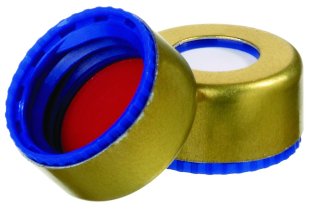 LLG-Short thread screw caps ND9, magnetic | Colour: Gold/blue