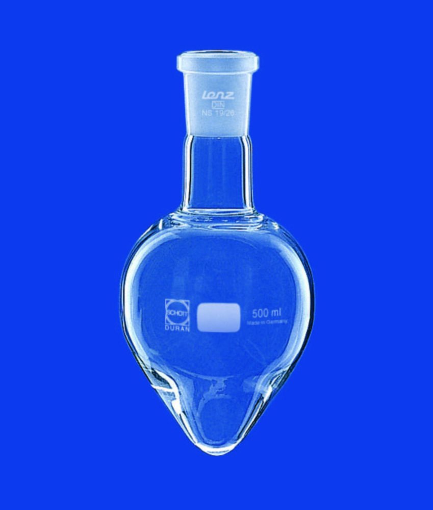 Pear shape flasks with conical ground joints, DURAN® | Nominal capacity: 5 ml