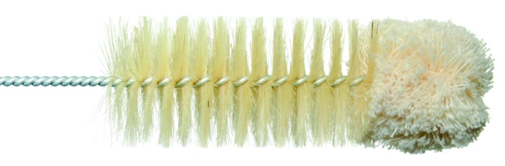 Measuring cylinder brushes with wool tip