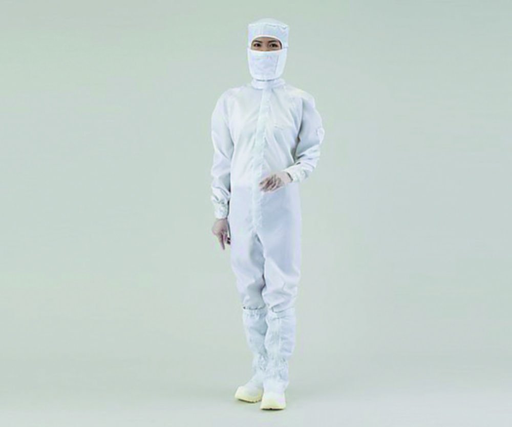 Overall for cleanroom ASPURE, polyester, with integrated hood | Clothing size: S