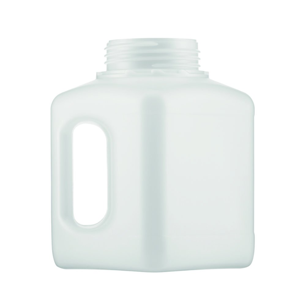 Wide-mouth square bottles, 311 series, HDPE, without closure