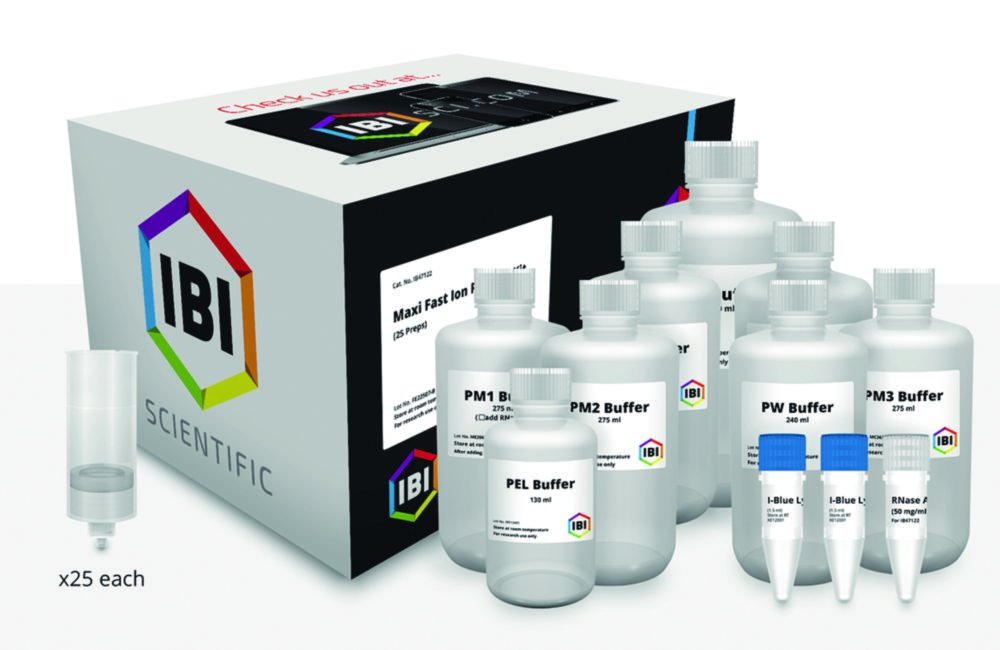 Kits de purification plasmidique Maxi Fast Ion | Type: Maxi Fast Ion, sans endotoxines