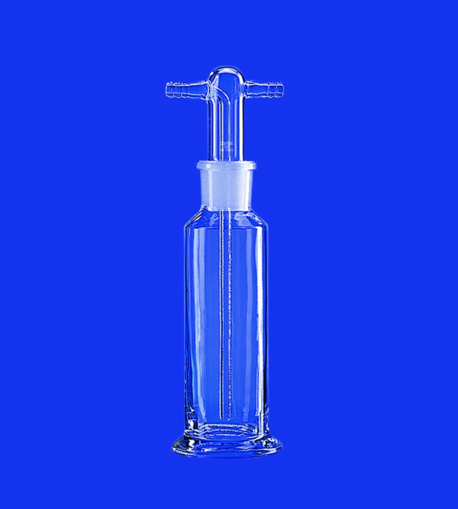 Gas washing bottles acc. to Drechsel, without Filter