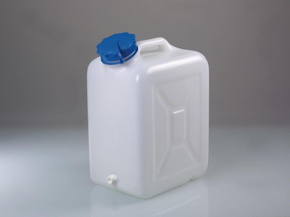 Wide-necked jerrycans, HDPE, with threaded connector | Nominal capacity: 30 l