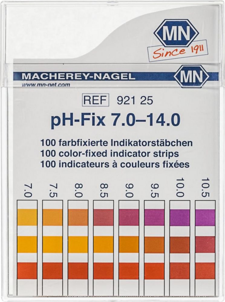 Bandelette pH Fix | Plage pH: 7,0 ... 14,0