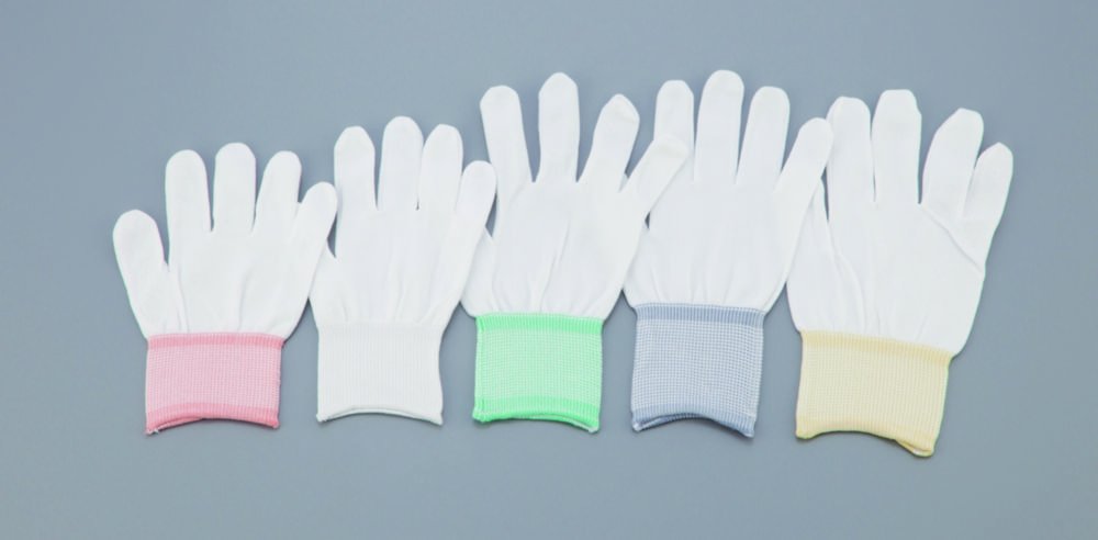 Halb-Finger-Handschuh, ASPURE, weiß, Nylon