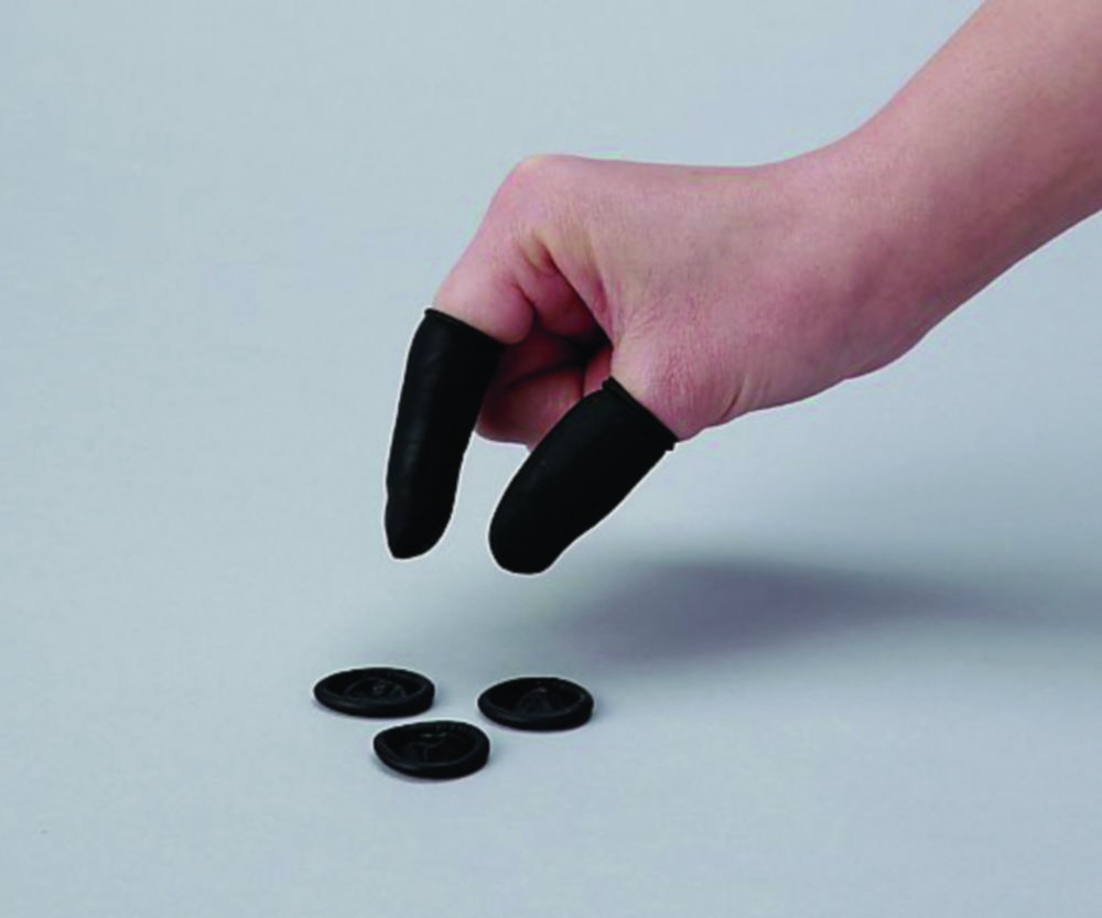 Conductive Finger cots ASPURE, anti-static, latex | Size: M