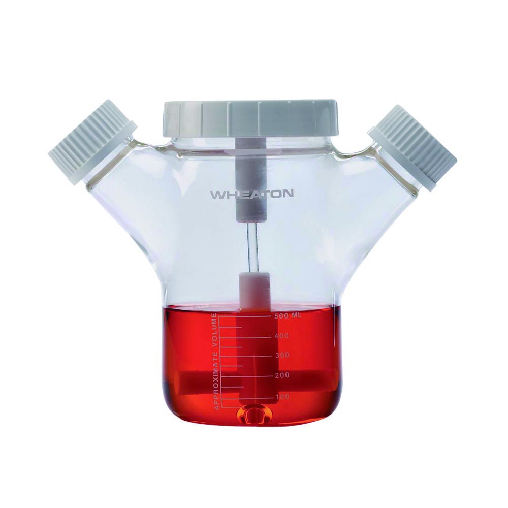 Spinnerflasche mit zwei Seitenhälsen Celstir® | Volumen ml: 1000