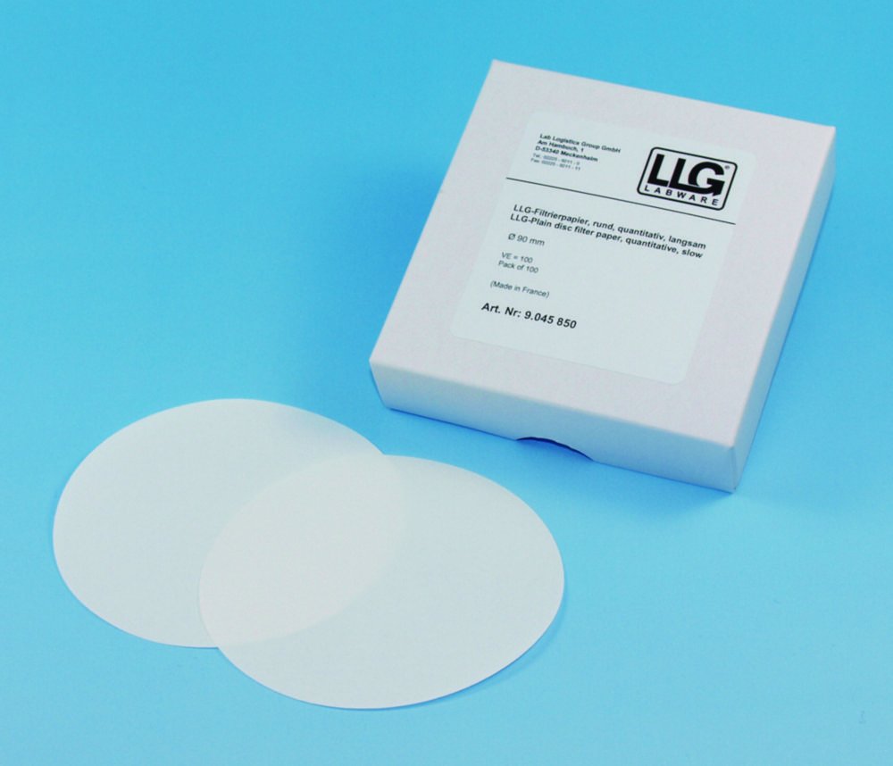 LLG-Filtrierpapiere, quantitativ, Rundfilter, Mittelschnell