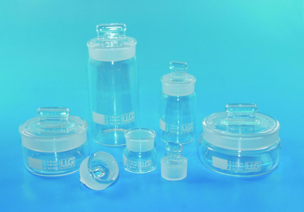 LLG-Wägegläser mit NS-Deckel, Borosilikatglas 3.3 | Nennvolumen: 11 ml