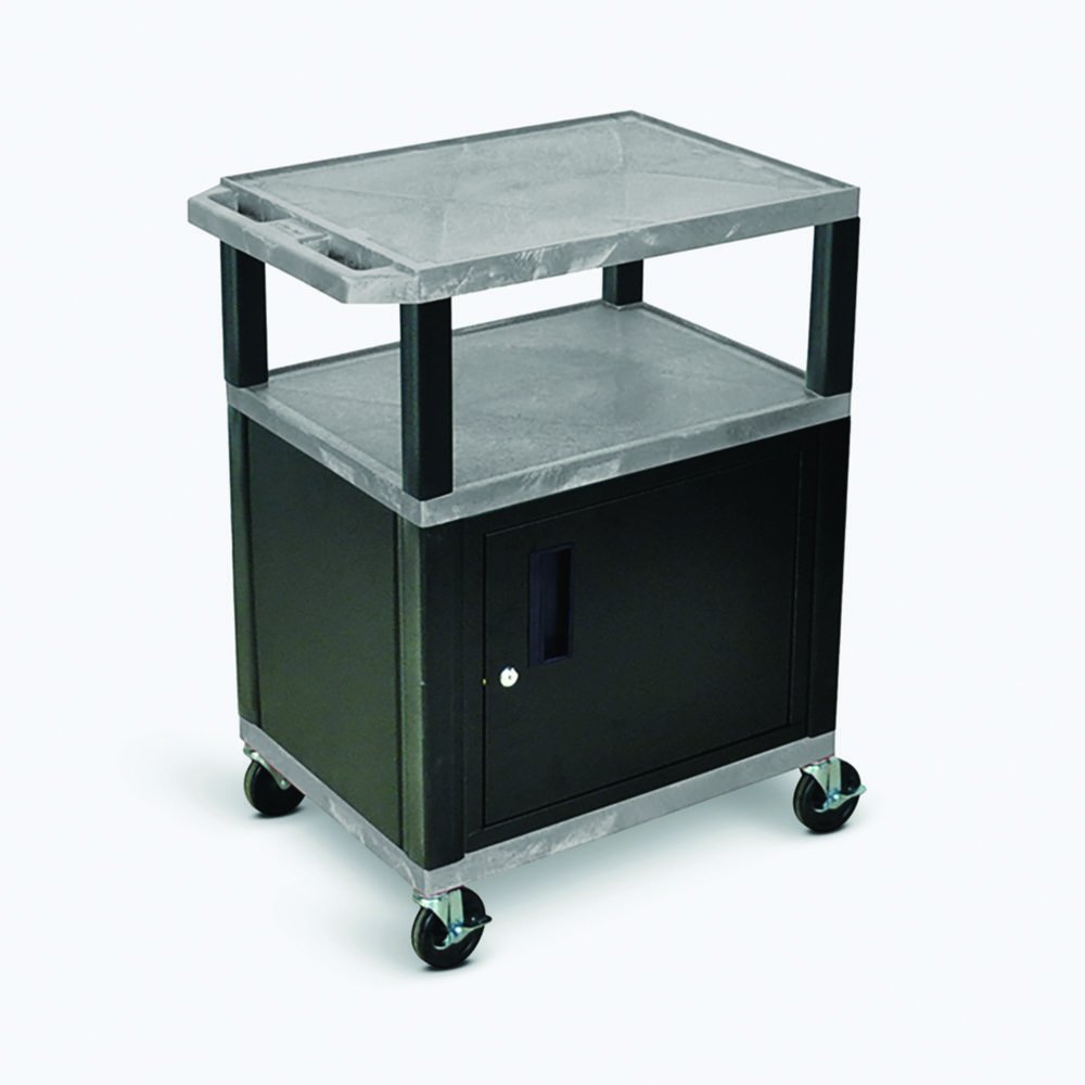 Laboratory Trolleys, HDPE, with cabinet