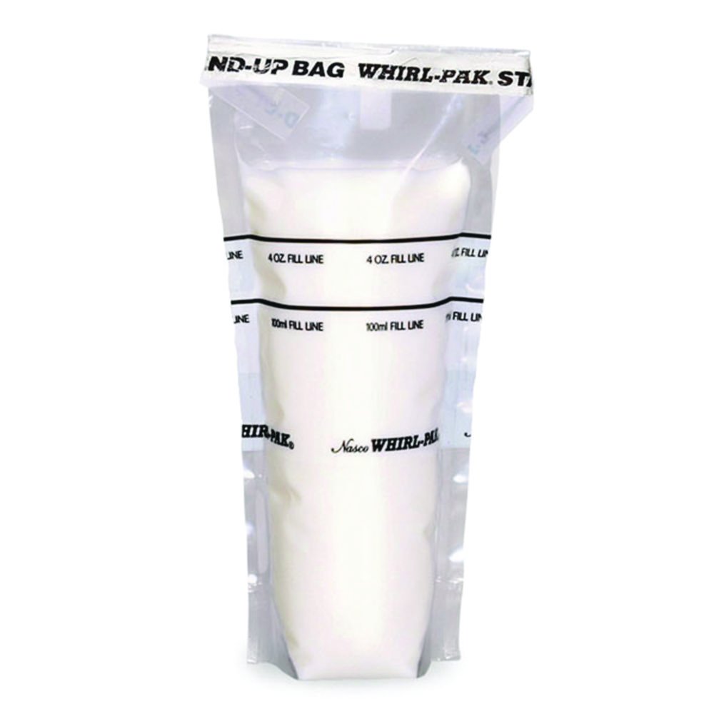 Sacs d'échantillonnage Whirl-Pak®Stand-Up, PE, stériles, autoportants | Volume nominal: 118 ml
