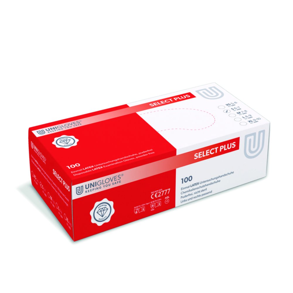 Disposable Gloves Select Plus, Latex | Glove size: S