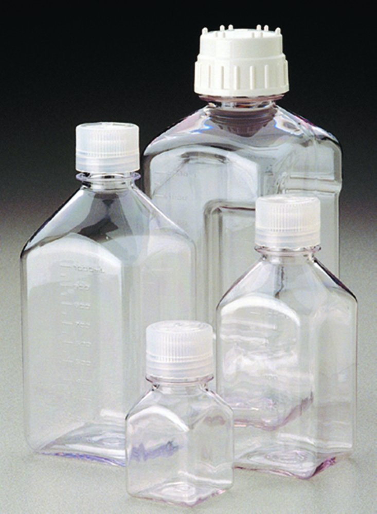 Nährmedienflaschen Nalgene™ Typ 2019, PETG, quadratisch, steril