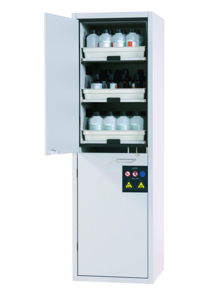 Cabinets for Acids and Alkalis SL-CLASSIC with Wing Doors | Description: Cabinets for acids and alkalis SL.196.120.MV, 8 pull-out shelves