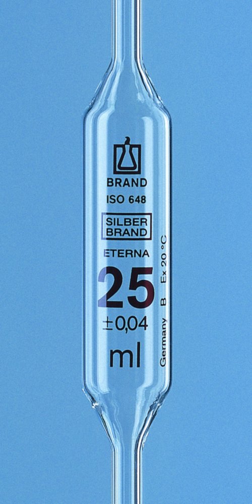 Volumetric pipettes, Class B, AR-glass®, amber graduation | Nominal capacity: 0.5 ml