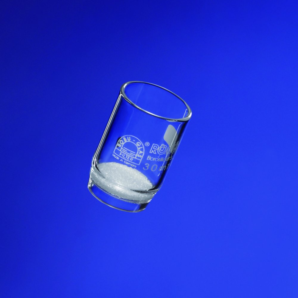 Creuset filtrant VitraPOR®, en verre borosilicaté 3.3. | Volume nominal: 30 ml