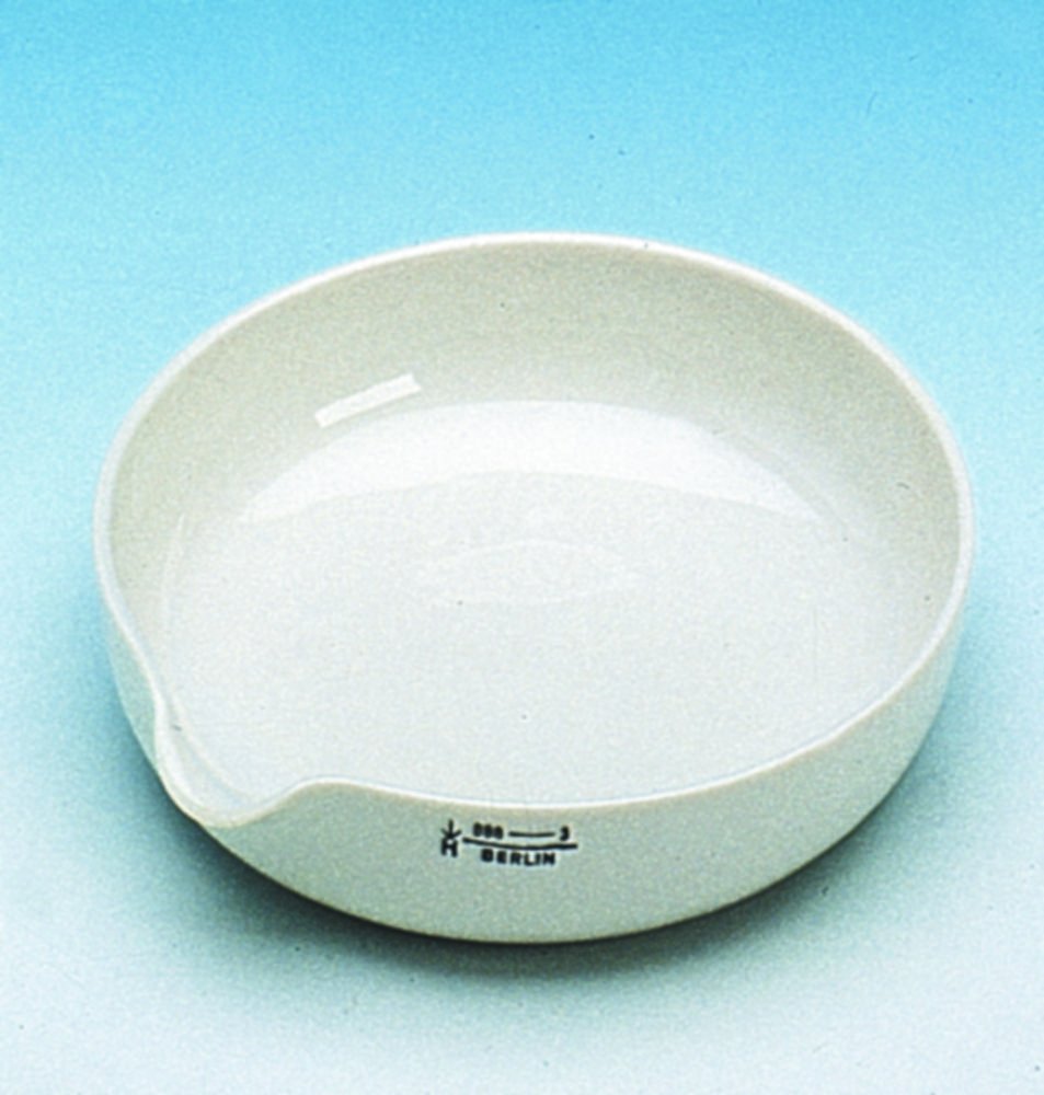 Evaporating basins, porcelain, shallow form | Nominal capacity: 10 ml
