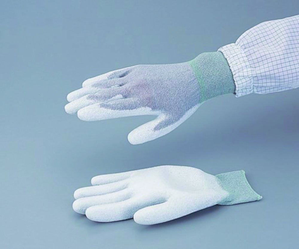 Leitfähige Handschuhe ASPURE antistatisch, grau, Nylon | Größe: XL