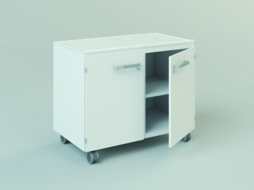 Mobile underbench cabinets | Description: 1 door, 1 drawer 150mm, lockable