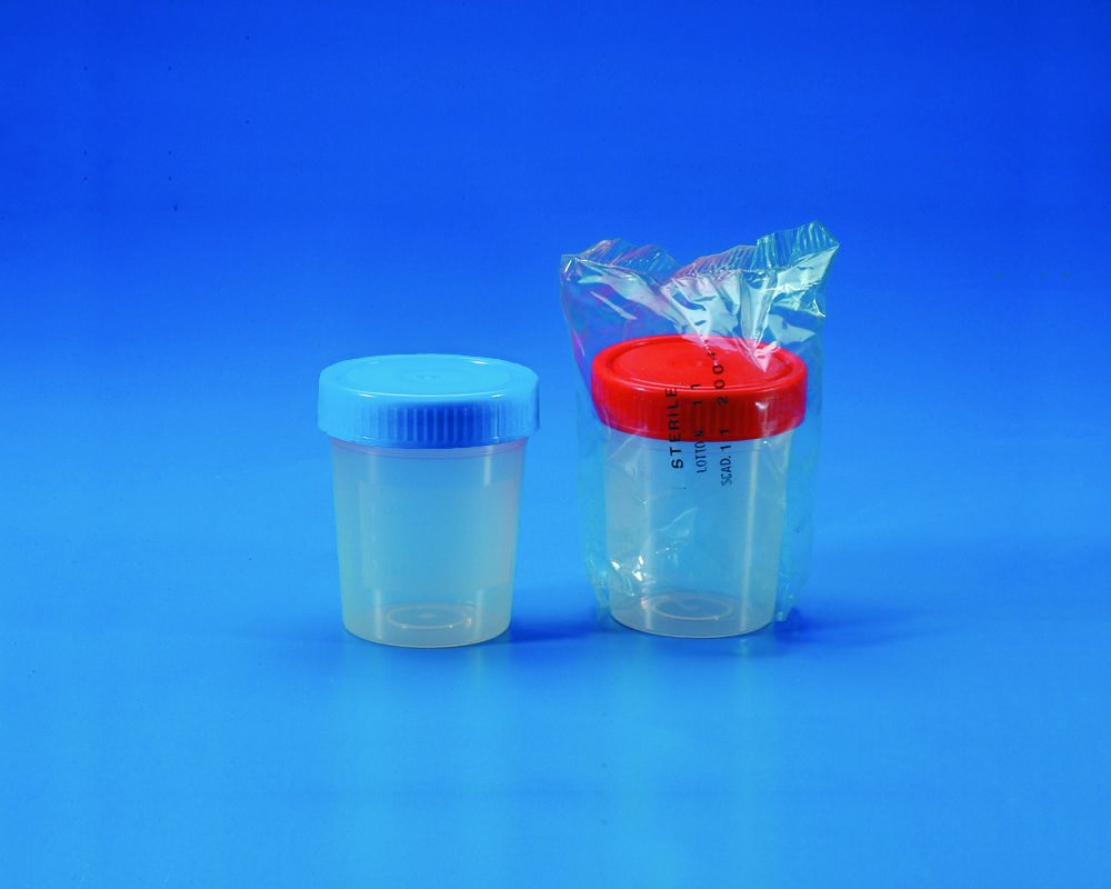 Multi-purpose beakers, PP, with screw cap, PE, aseptic | Nominal capacity: 150 ml