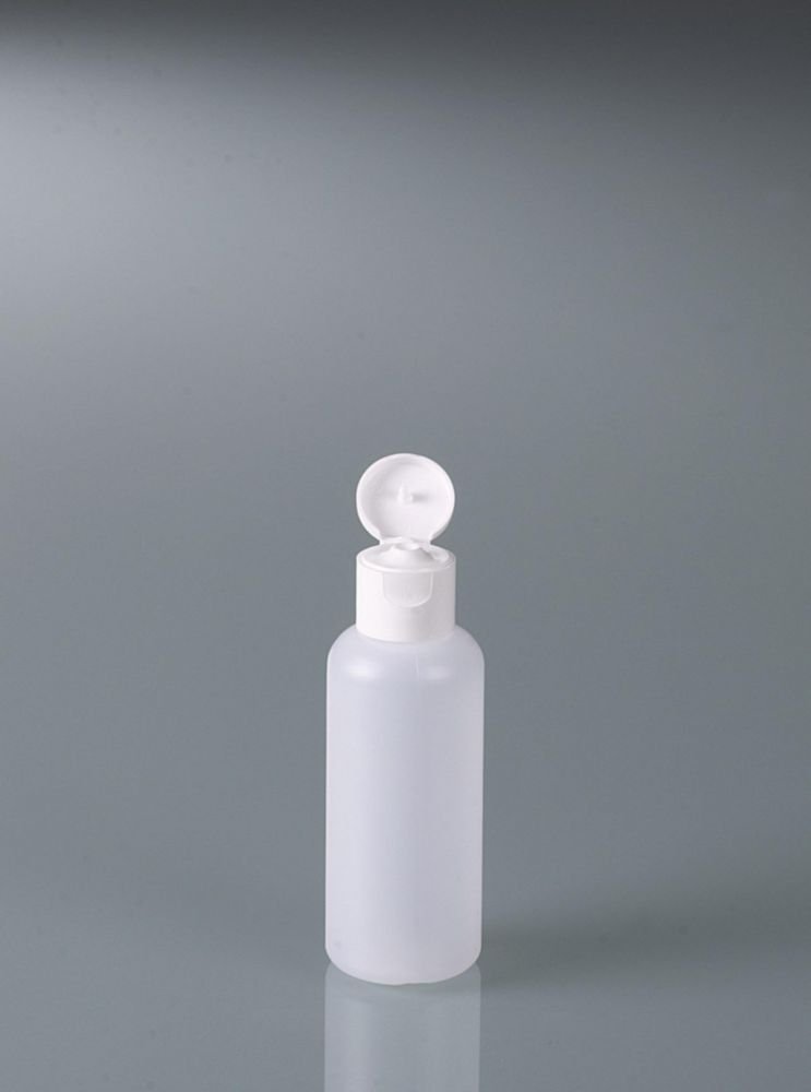 Round bottles, HDPE, with snap closure, PP | Nominal capacity: 100 ml