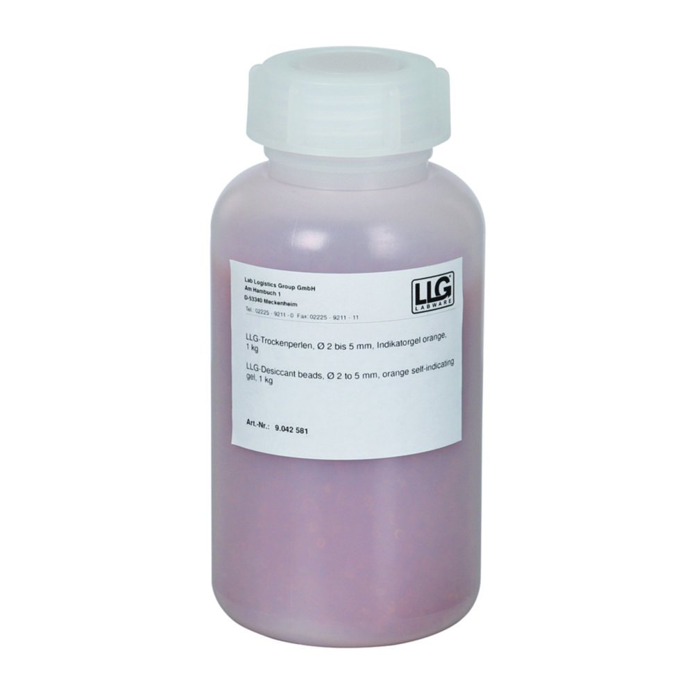 Agent déshydratant LLG, silicagel, avec indicateur de couleur