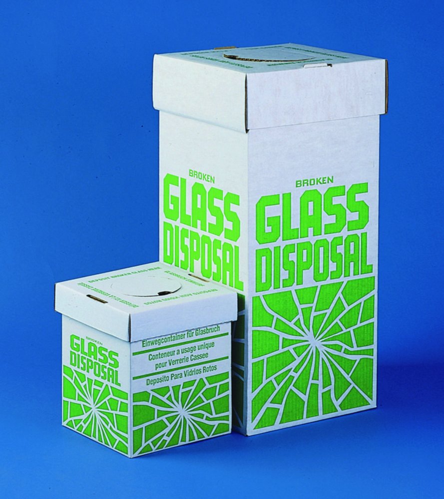 Cartons d'élimination pour débris de verre