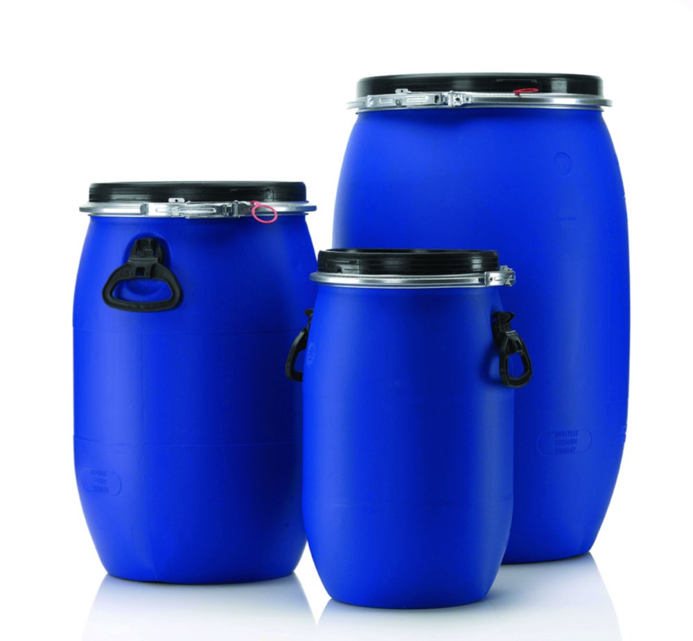 Wide-mouth drums, HDPE, with UN-approval