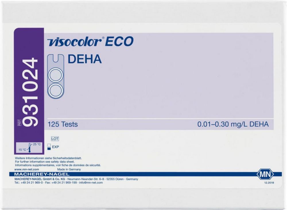 Test kits, VISOCOLOR®ECO for water analysis | Type: DEHA (Diethylhydroxylamine)