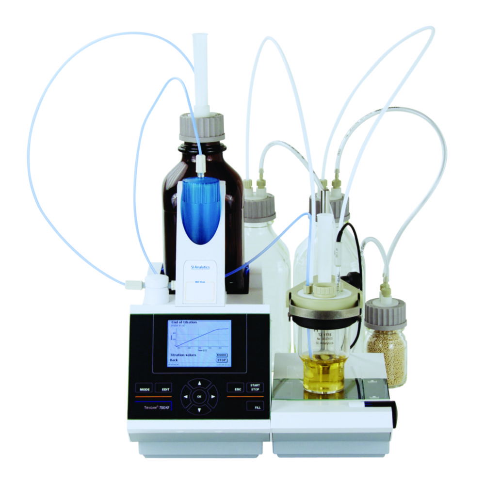 Volumetrischer KF-Titrator TitroLine® 7500 KF, mit Wechselaufsatz WA 10