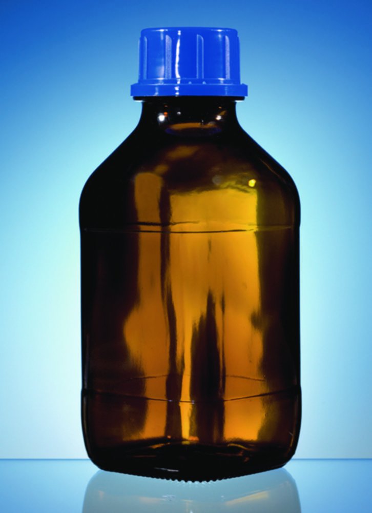 Square bottles, soda-lime glass, amber | Nominal capacity: 1000 ml