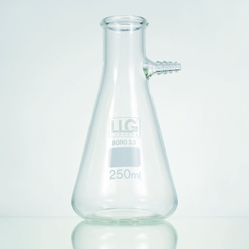 Fioles à filtrer LLG avec tube, verre borosilicate 3.3 | Volume nominal: 100 ml