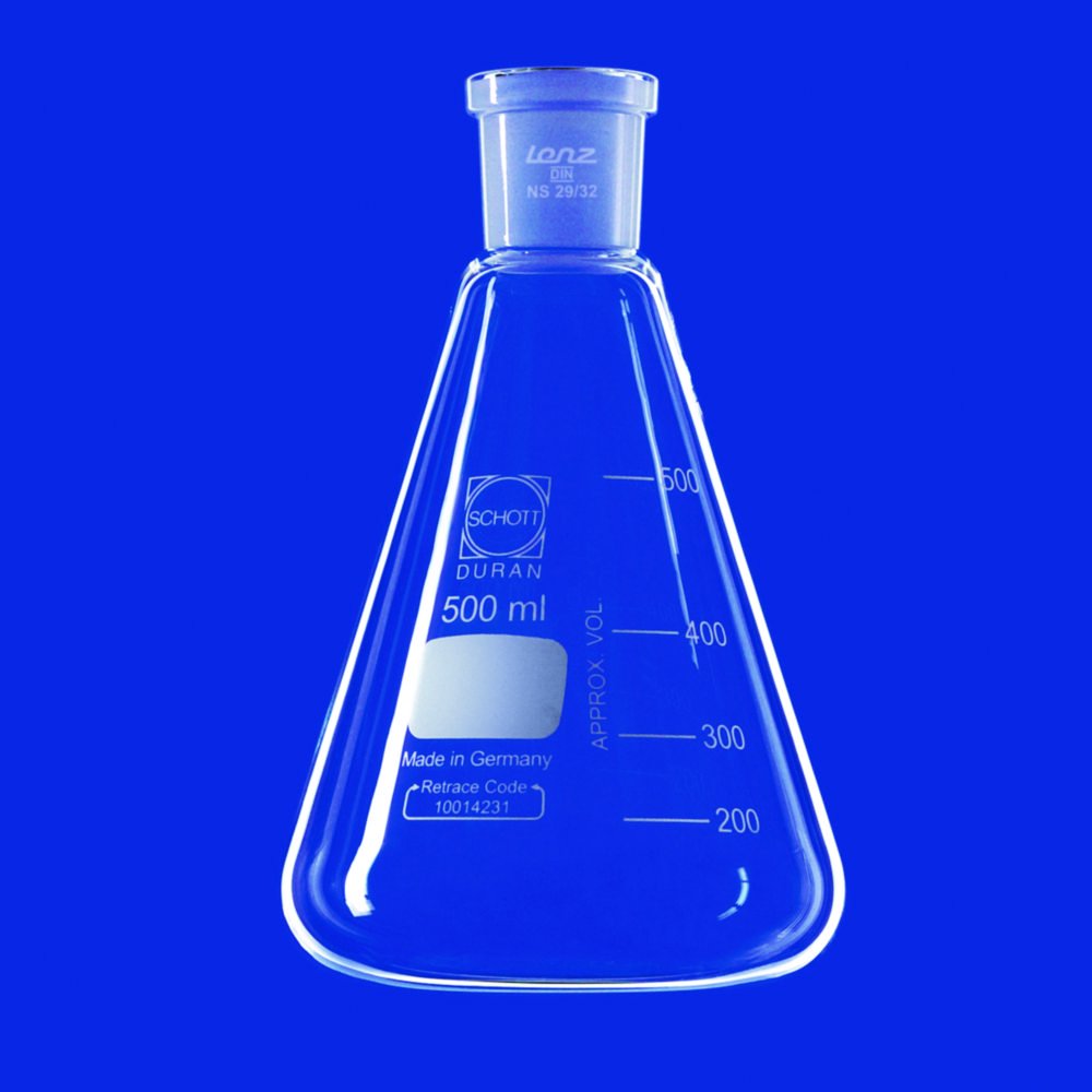 Erlenmeyer flasks with ground joint, DURAN® | Nominal capacity: 50 ml