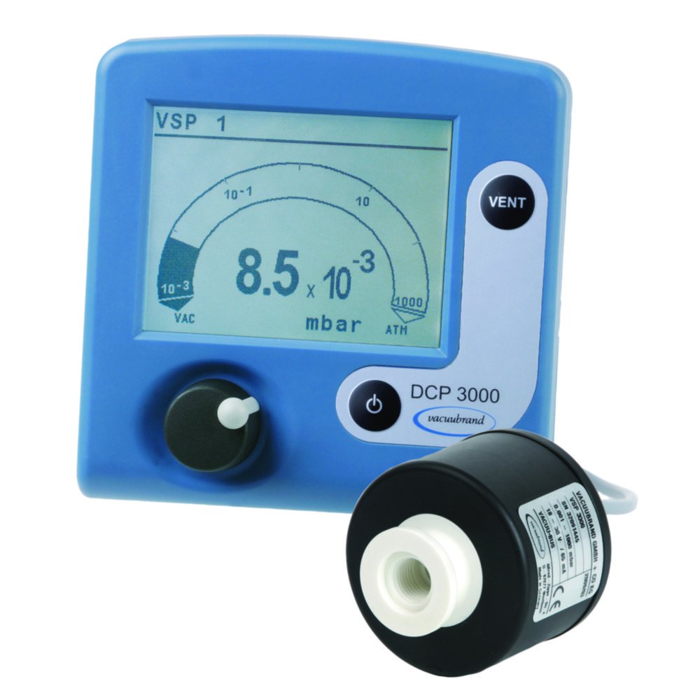 Vacuum measuring instrument DCP 3000 with Pirani sensor VSP 3000 | Description: Vacuum gauge Set DCP 3000 + VSP 3000